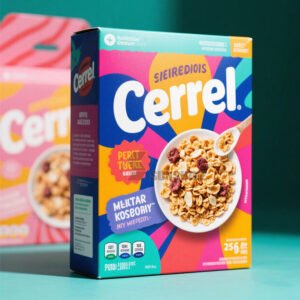 Wholesale Custom Printed Cereal Boxes Cereal Wheat Flakes Packaging Box