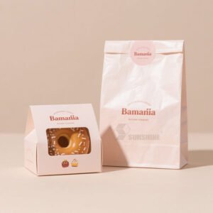 Disposable Bakery Paper Box Custom Packaging for Cake Cookie Cupcake Delivery