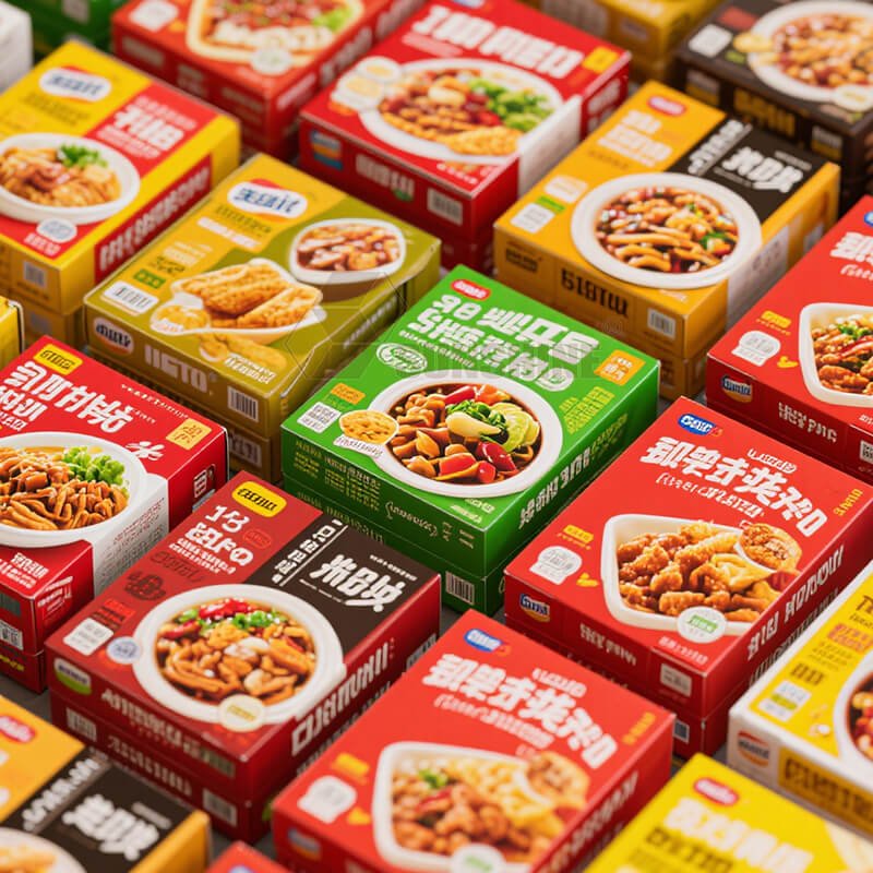 OEM Custom Printed Heat Resistant Food Packaging Boxes Ready Meal Container Supplier