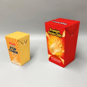 Custom Printed Folding Carton for Popcorn, French Fries & Fried Chicken Packaging